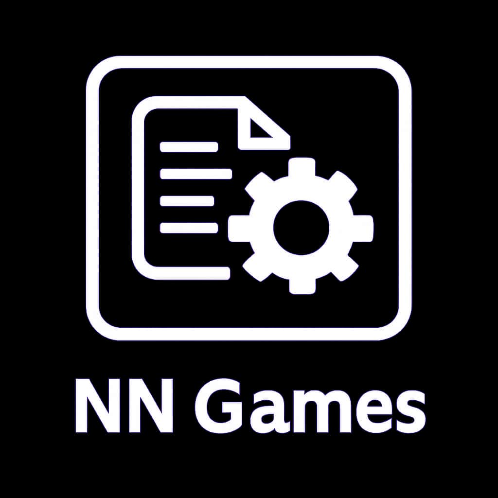 Icon depicting the concept of feature updates in NN Games in a minimalistic style.