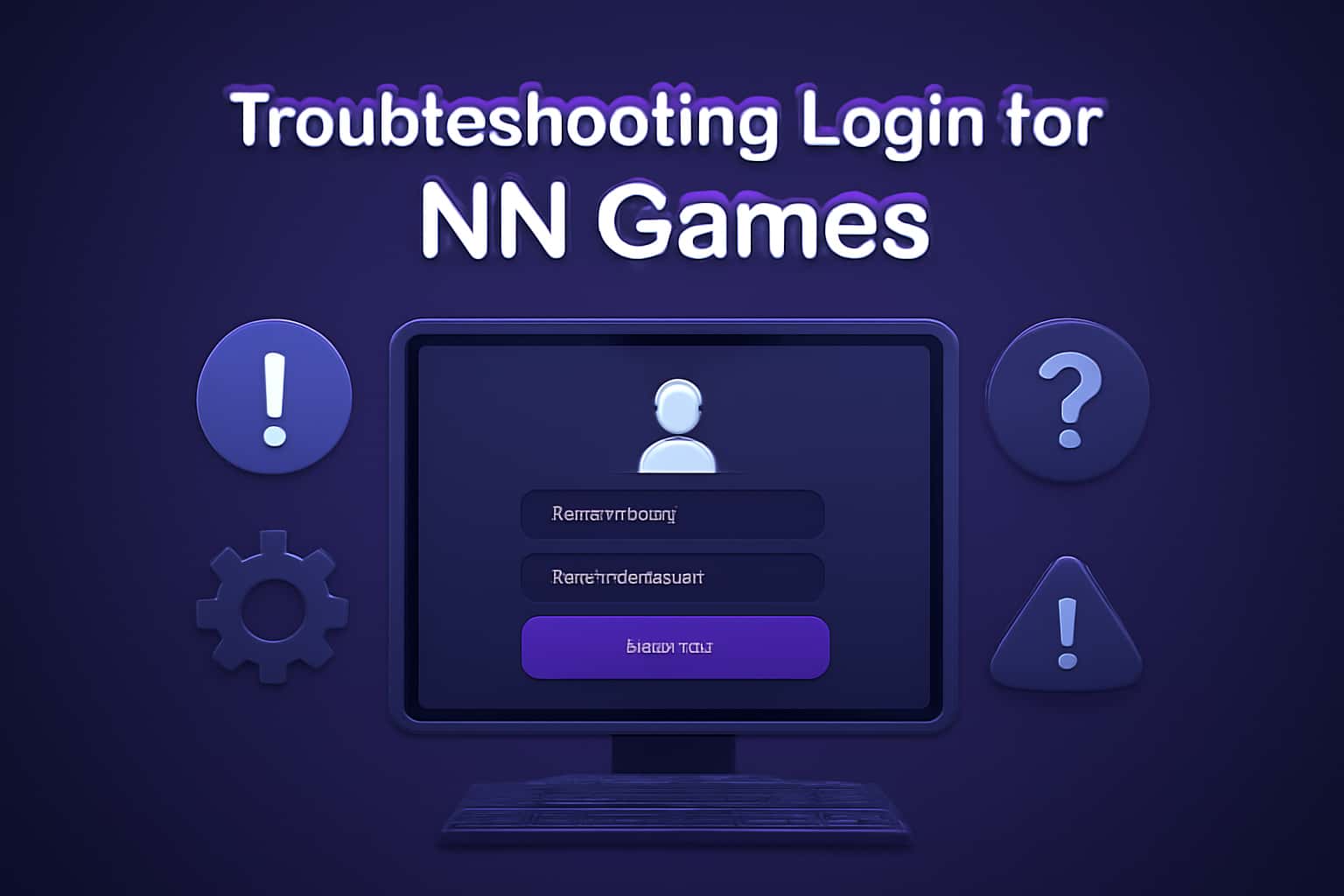 An informative scene about troubleshooting login issues in NN Games.