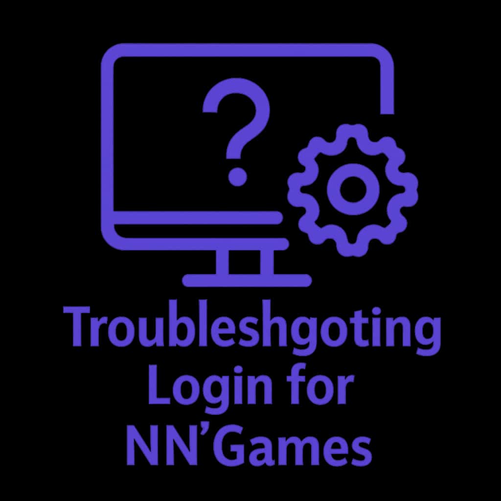 An icon representing troubleshooting login for NN Games.