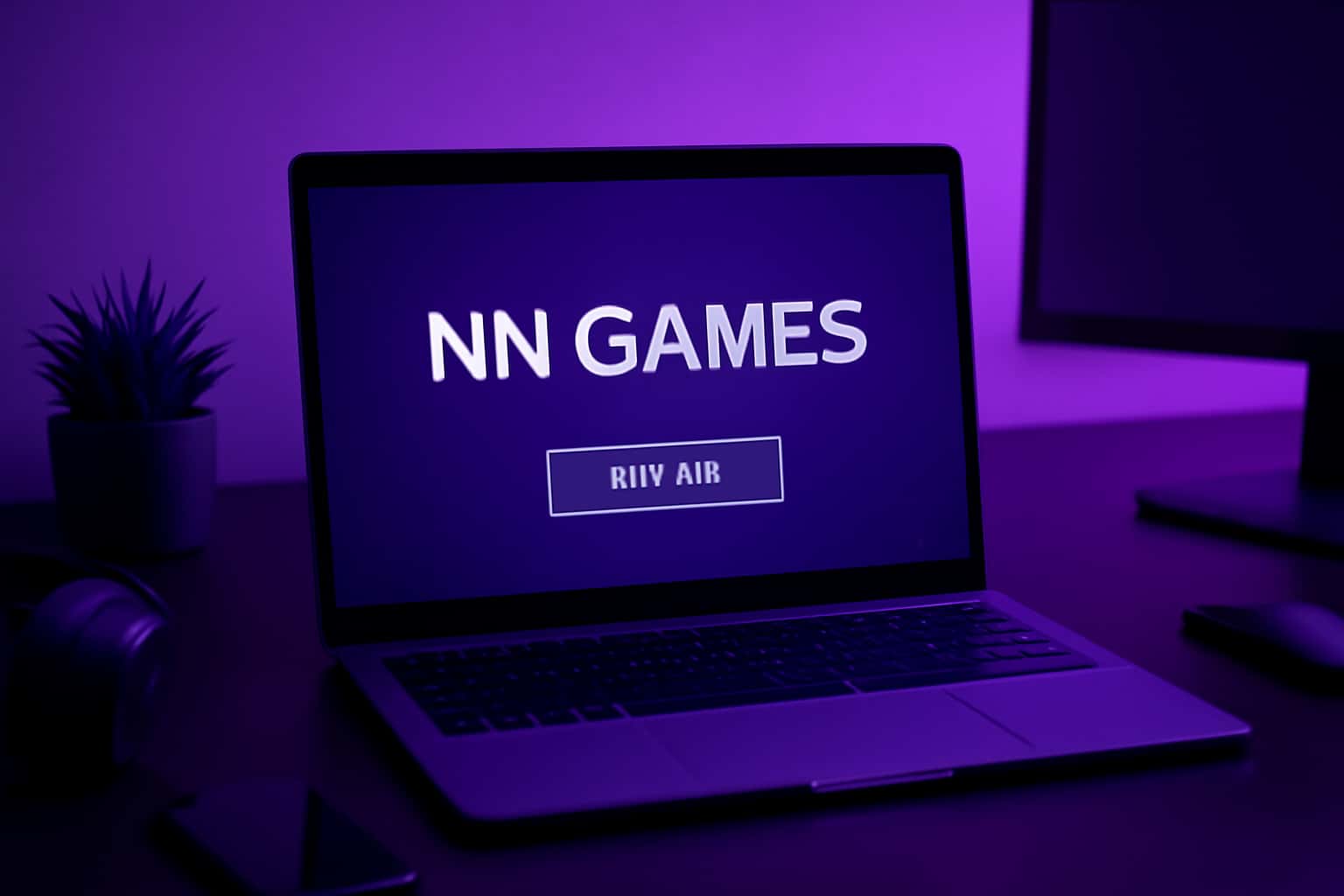 A high-tech visualization of the NN Games installation guide.