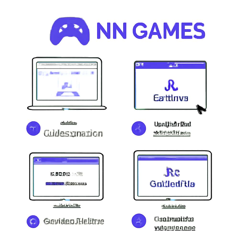 An educational diagram illustrating NN Games installation steps.