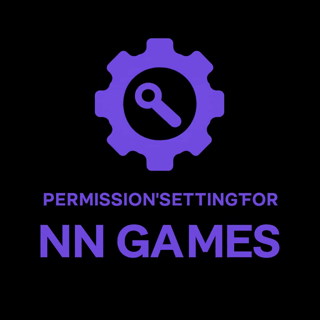 A badge indicating Permission Settings for NN Games.