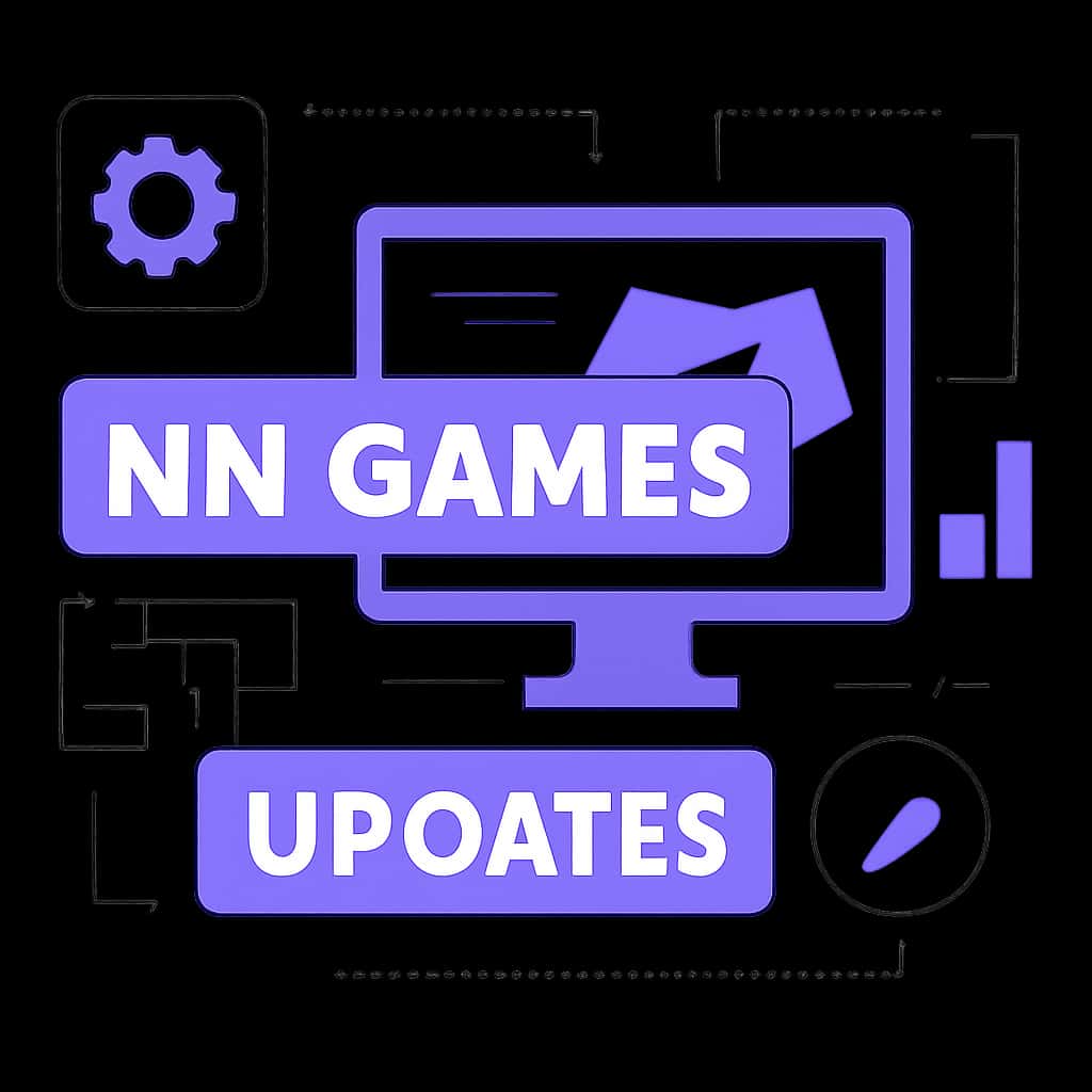 An educational illustration depicting various updates for NN Games.