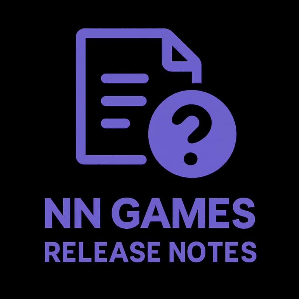 Icon representing NN Games Release Notes for guidance.